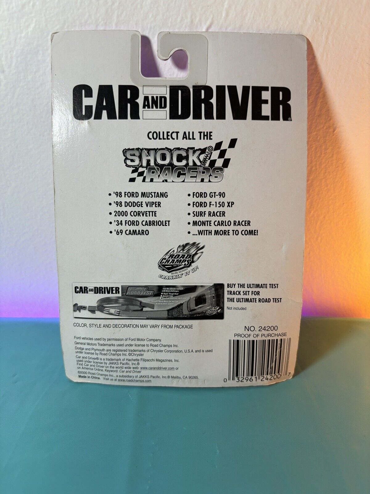 Road Champs Car and Driver Shock Racers 1998 Ford F-150 XP Pickup Truck 1/64 Red