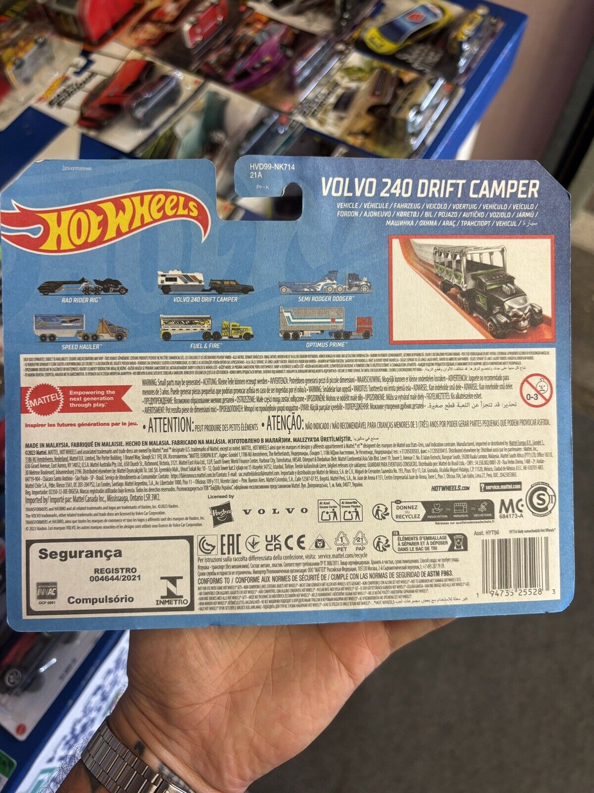 Hot Wheels Track Fleet Volvo 240 Drift Camper 2024 Brand New Rare VHTF