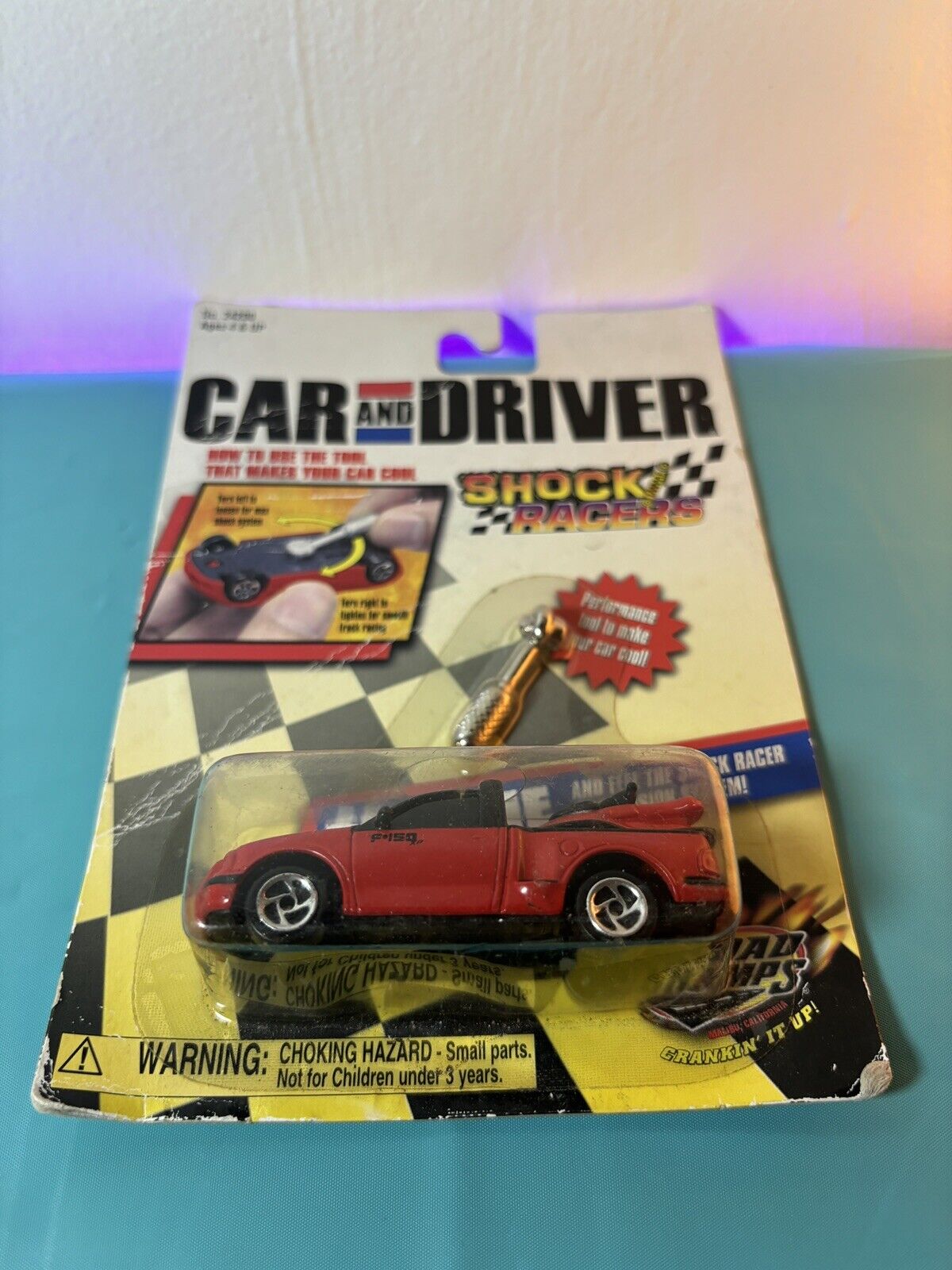Road Champs Car and Driver Shock Racers 1998 Ford F-150 XP Pickup Truck 1/64 Red