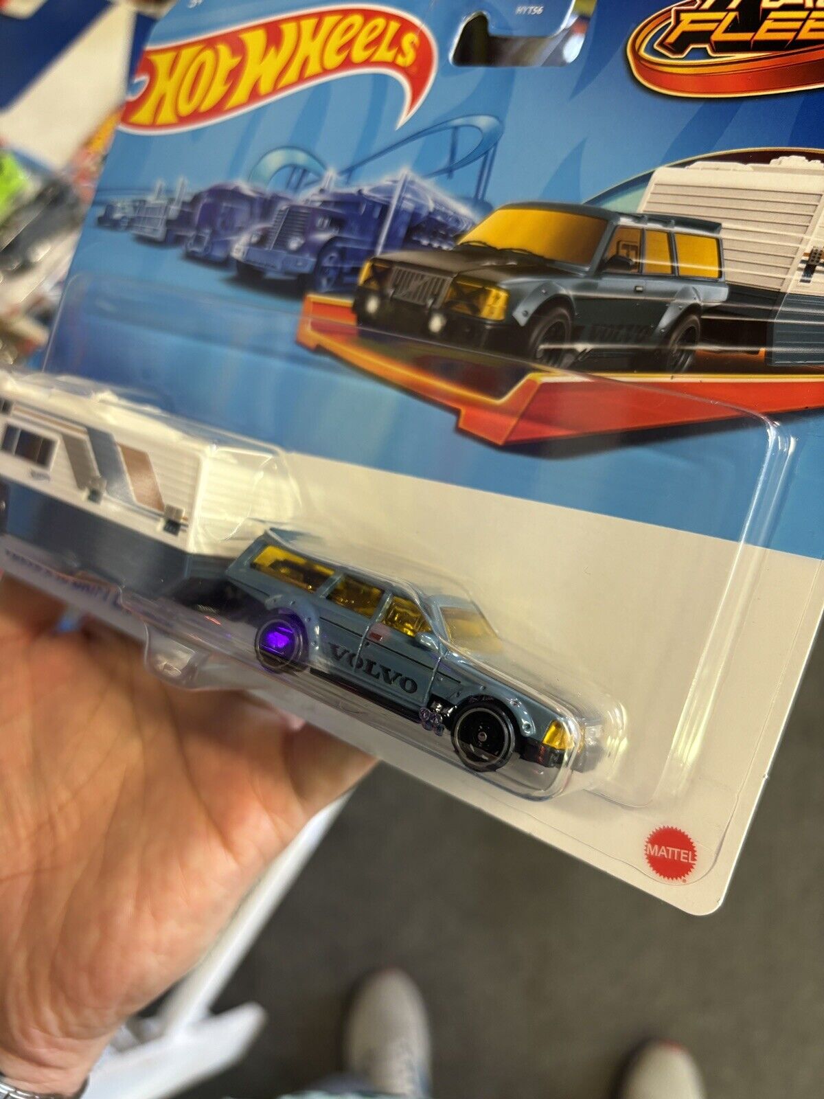 Hot Wheels Track Fleet Volvo 240 Drift Camper 2024 Brand New Rare VHTF