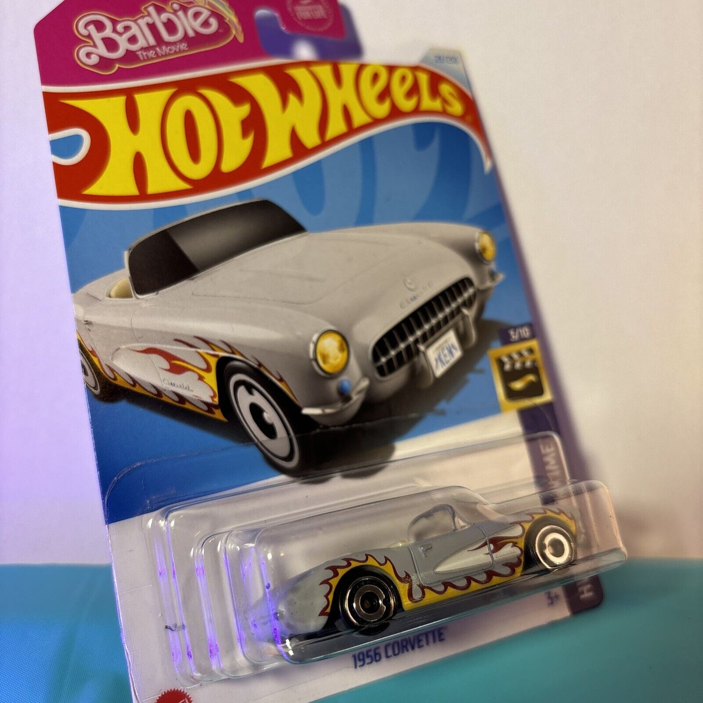 New Hot Wheels Barbie The Movie 1956 Corvette. Silver Variant.