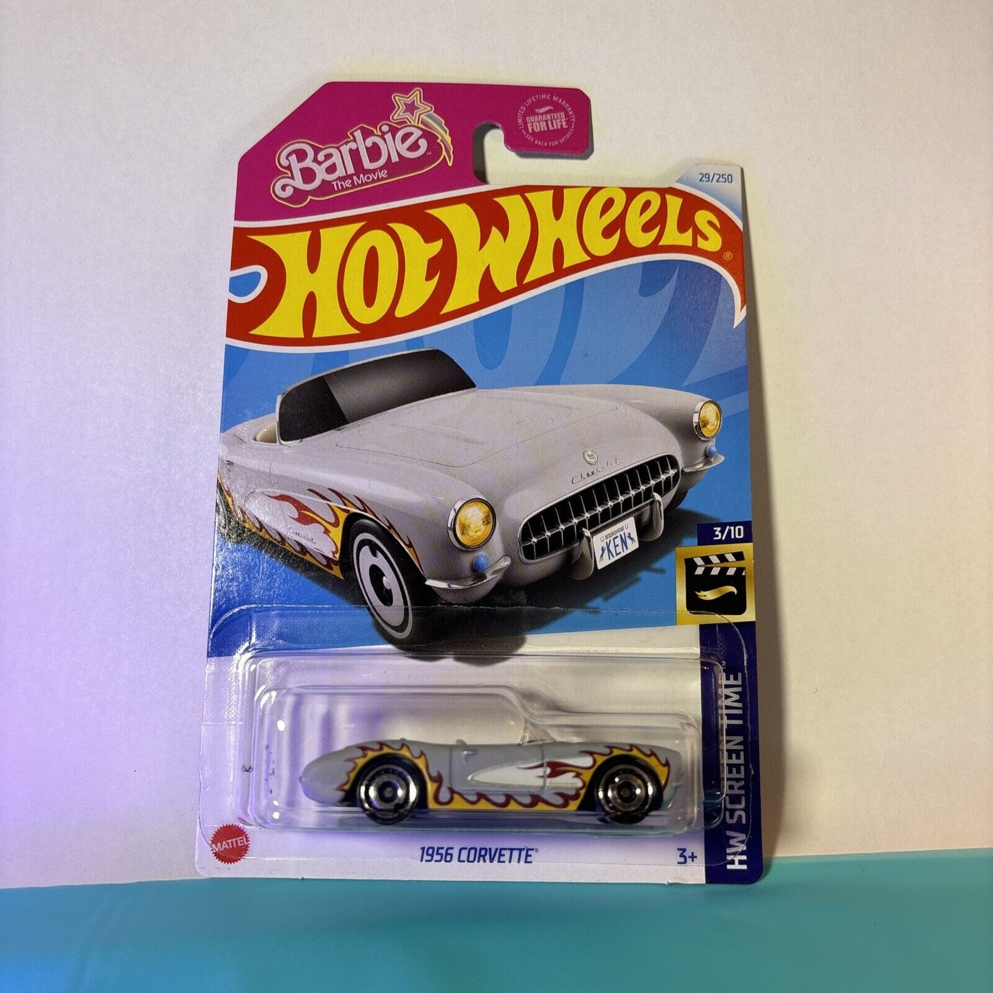 New Hot Wheels Barbie The Movie 1956 Corvette. Silver Variant.