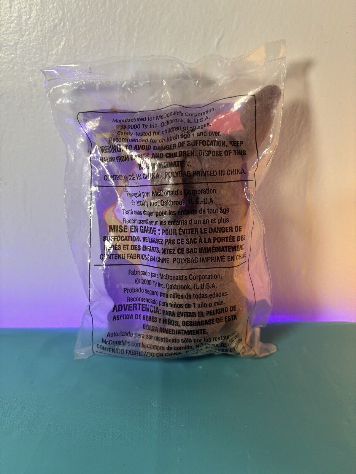 TY Beanie Babies Springy the Lavender Bunny Rabbit McDonald's happy meal toy 11