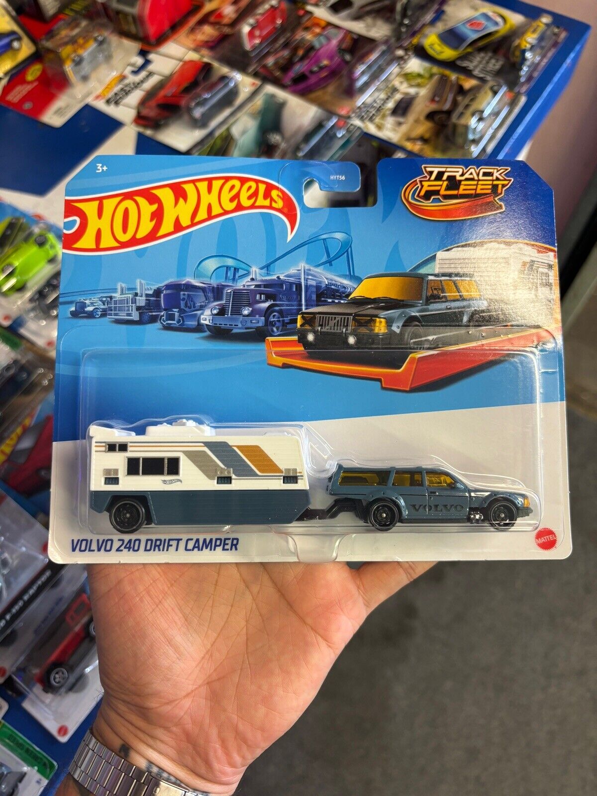 Hot Wheels Track Fleet Volvo 240 Drift Camper 2024 Brand New Rare VHTF
