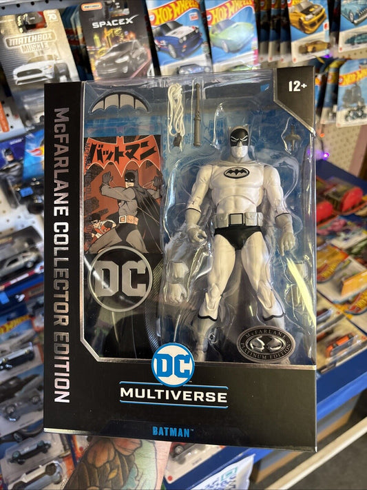 McFarlane DC Multiverse Wave 5 Platinum Chase Bat Manga Black and White Edition