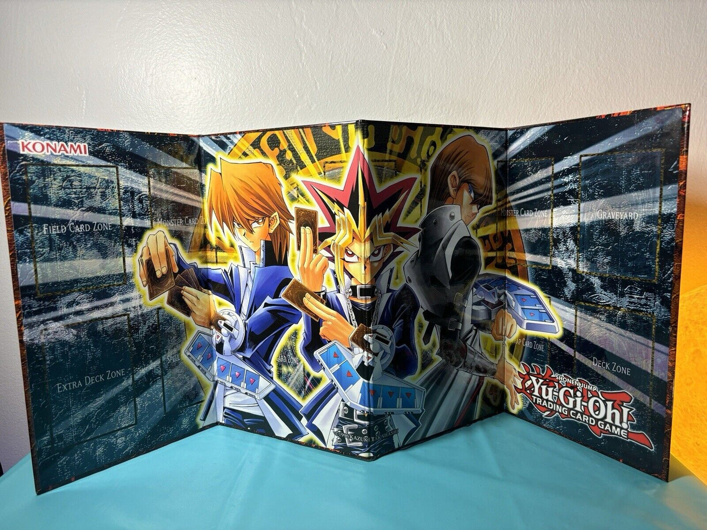 Vintage Shonen Jump Yu-Gi-Oh! Trading Card Game Folding Playing Mat/Board