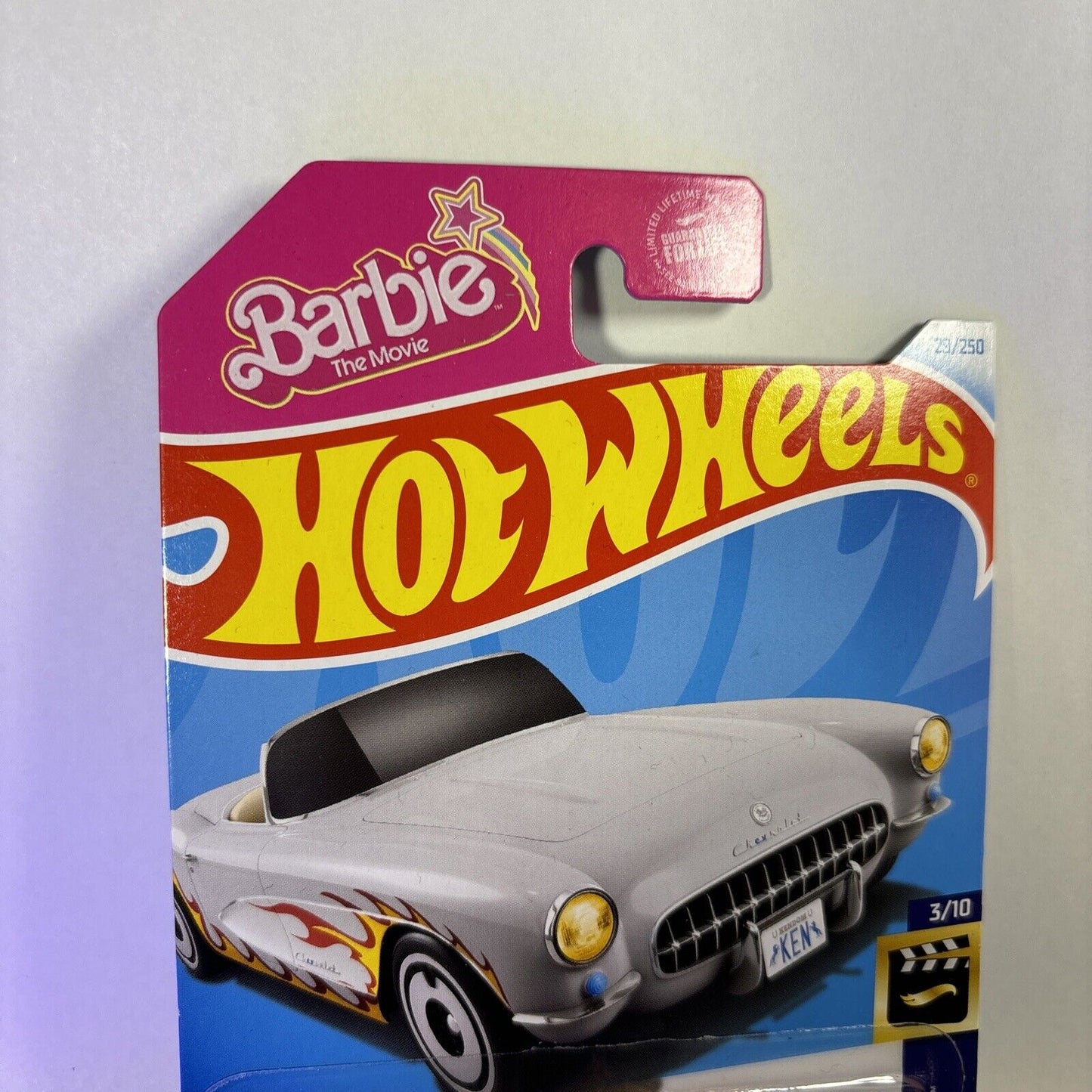 New Hot  Wheels Barbie The Movie 1956 Corvette. Silver Variant.